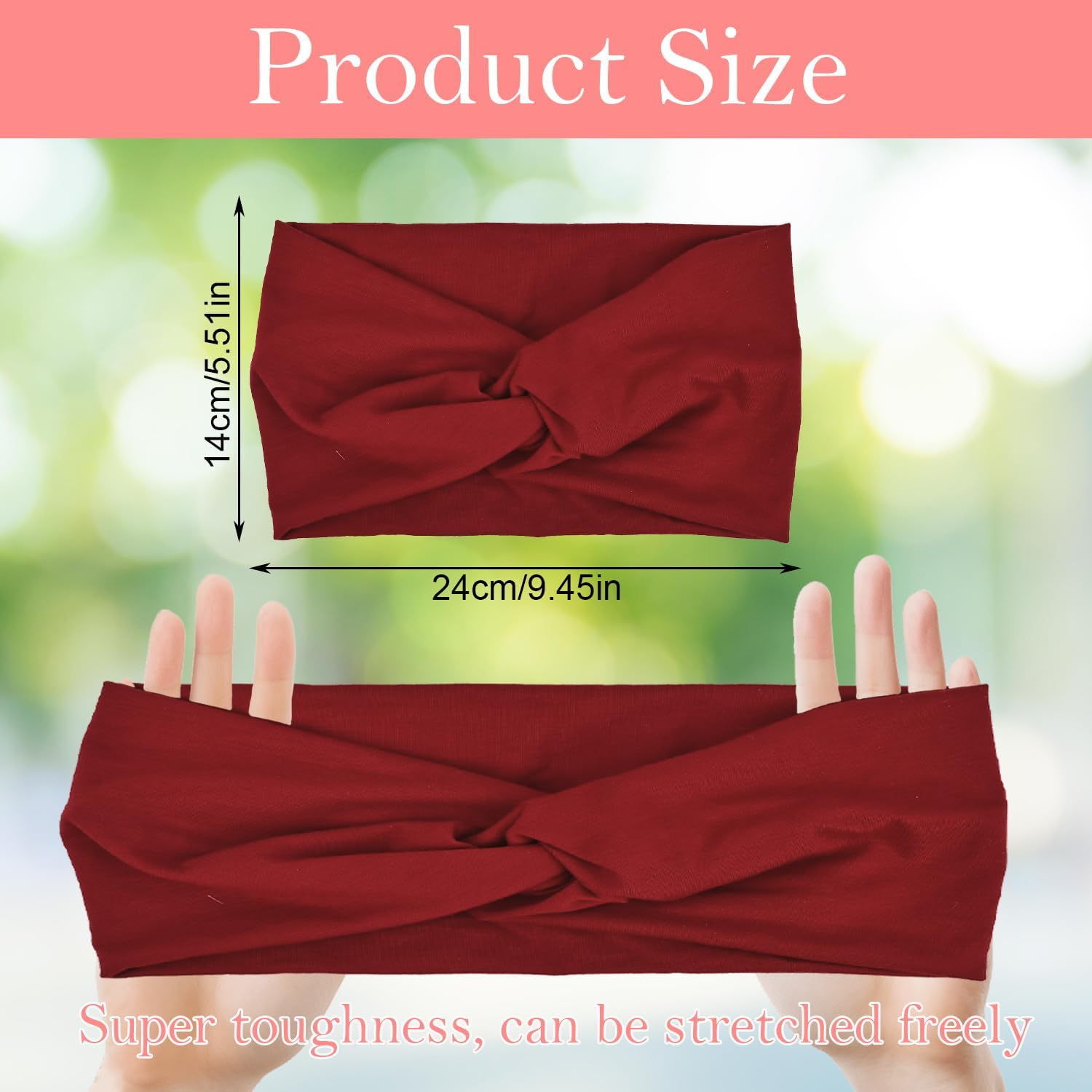 4 Pcs Headband, Headbands for Women'S Hair Stretchy Head Band for Doing Workout Yoga Makeup Running Breathable Hair Band Sweat Wicking image number 5