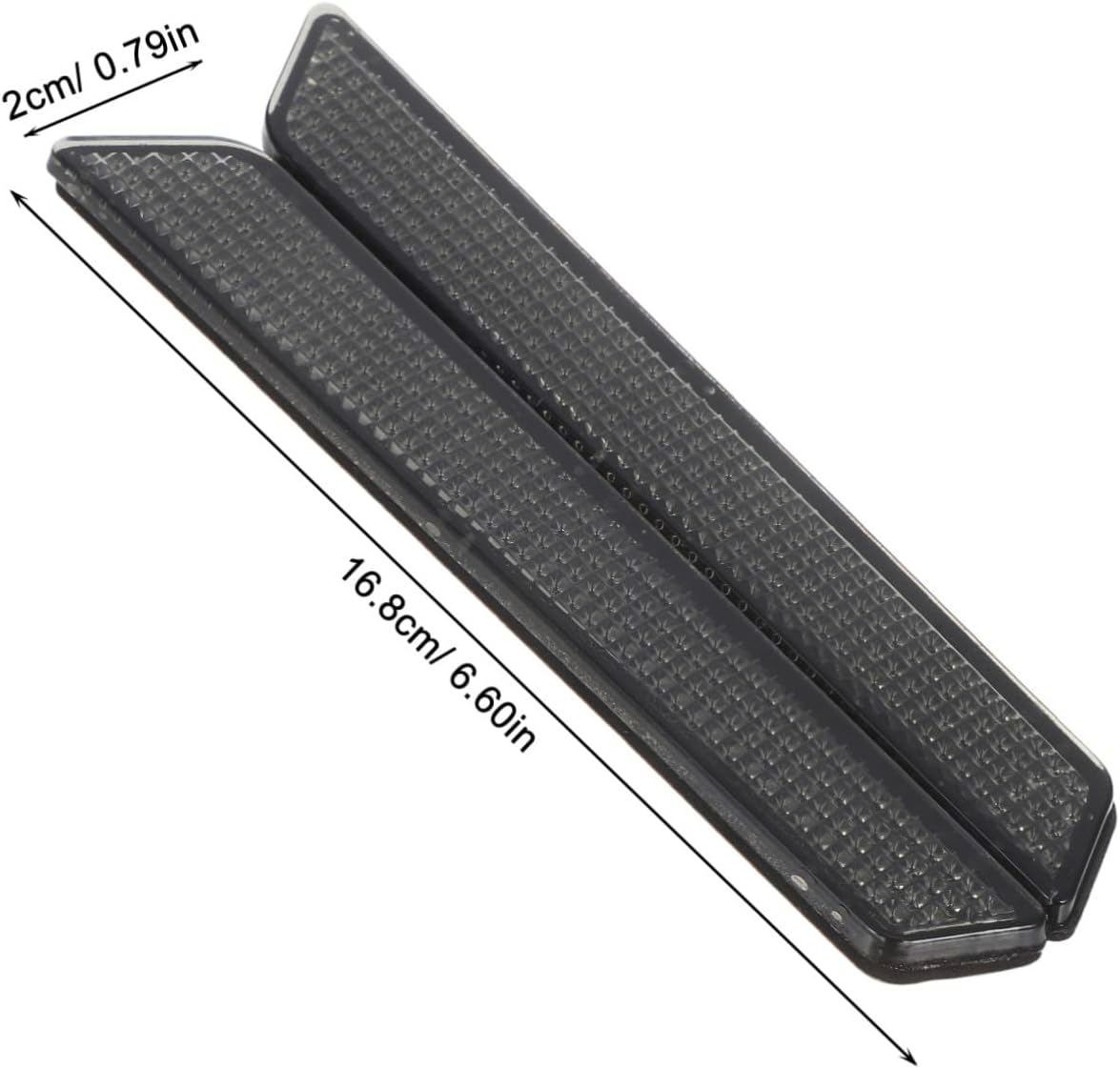 Motorcycle Reflective Strips Reflector Inserts Motorcycle Covers Black Saddle Bag Accessories Reflector Inserts Black Covers Grey Abs - White image number 6