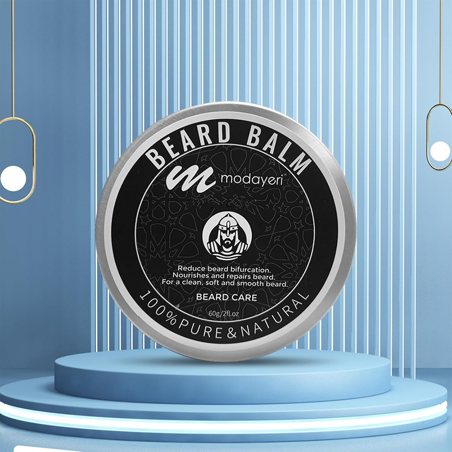 Modayeri Alışverişte Yeni Moda Premium Beard Balm for Softening - Conditioning and Styling, Healthier Beard, Natural Beard Conditioning and Styling Balm for Men image number 3