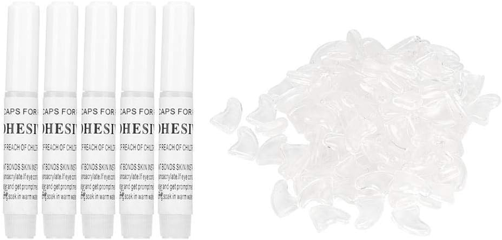 AMONIDA Safe Pet Cat Nail Caps Cover Anti-Scratch (Black XS) Nail Cover, Dog Paw (Ice White, XS)