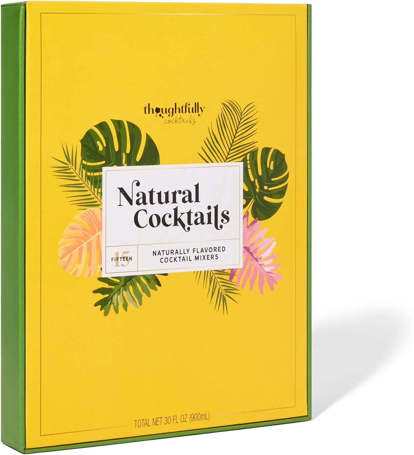 Thoughtfully Cocktails, Natural Cocktail Mixer Gift Set in Mini Glass Bottles, 15 Unique and Classic Drink Flavors Include Mojito, Passion Fruit, Peach and More, Set of 15 (NO Artificial Flavor) image number 1