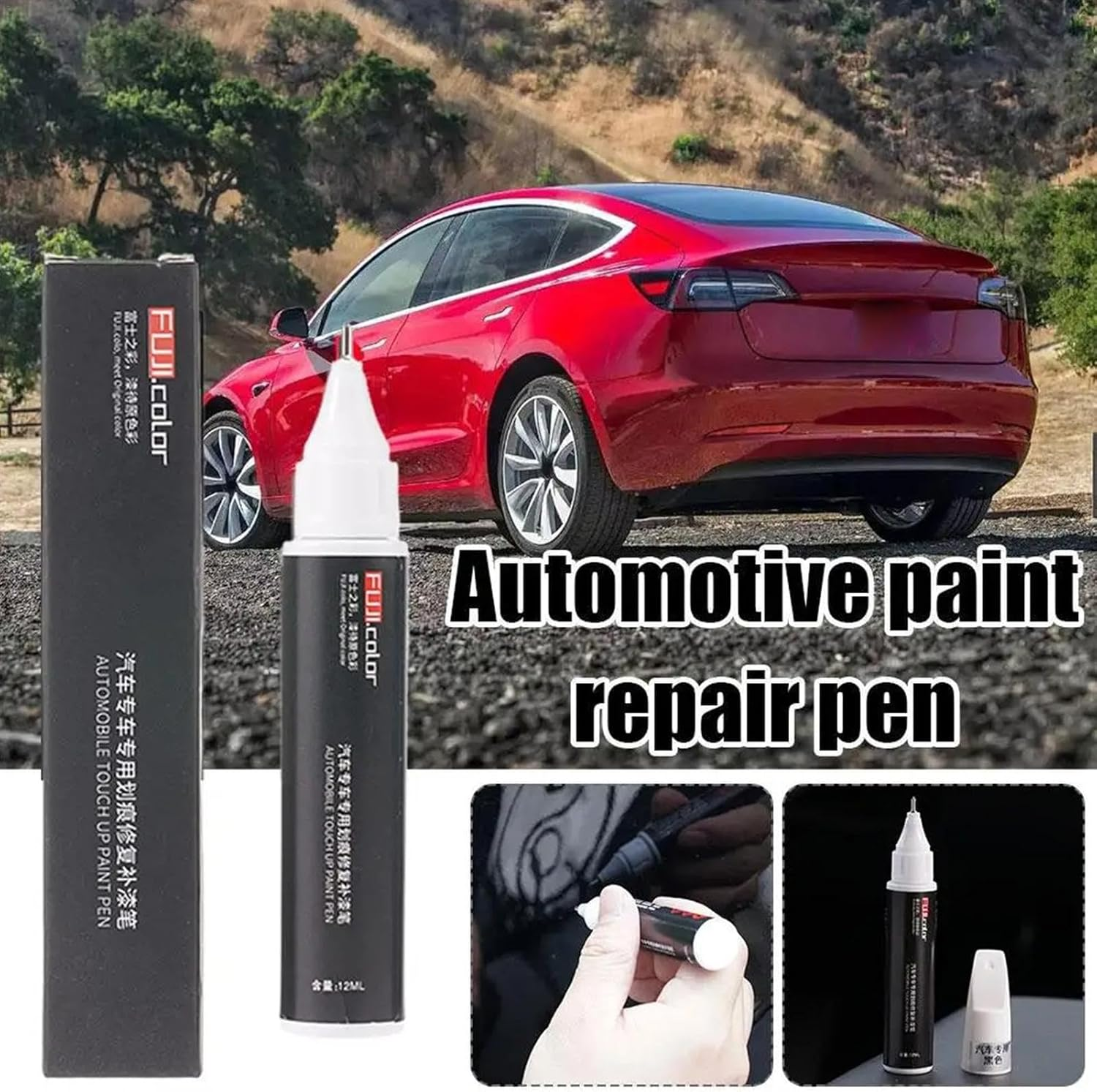Scratch Pens For,Touch up Paint Car Paint Pen | Car Remover Car Paint Repair, Car Paint Scratch Remover, Scratch Paint Pen, Erase Car Scratches image number 4