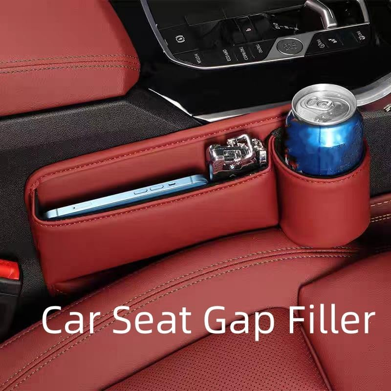 Car Seat Gap Filler,Car Seat Storage Box,Car Seat Gap Bag (Red Right 1) image number 2