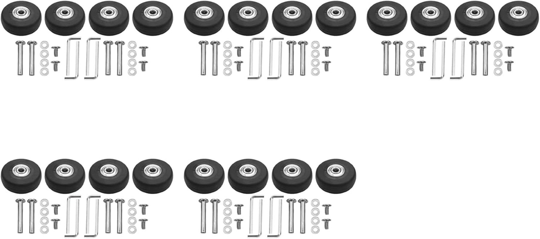 Barbuly OD 50Mm 20 Sets of Luggage Suitcase Replacement Wheels Axles Deluxe Repair Tool image number 2
