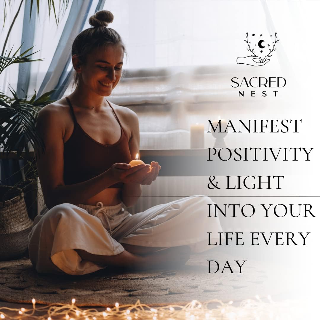 Sacred Nest California White Sage Spray with Crystals 120Ml/4Oz | Smudge to Cleanse Negative Energy | Natural Room Alternative to Incense Sticks | Moon Charged Mist & Crystals image number 3