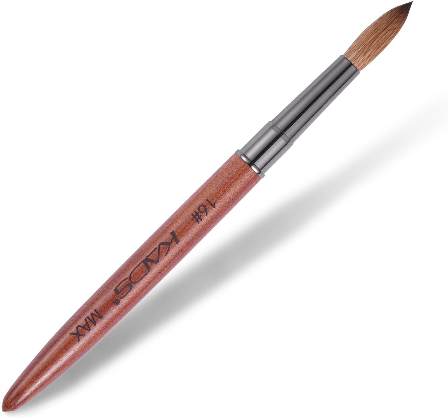 KADS Kolinsky Red Wood Acrylic Brush Max Nail Art Brush 2 Size to Choose 14#/16# Nail Brush for Nail Art Manicure Tool (16#)