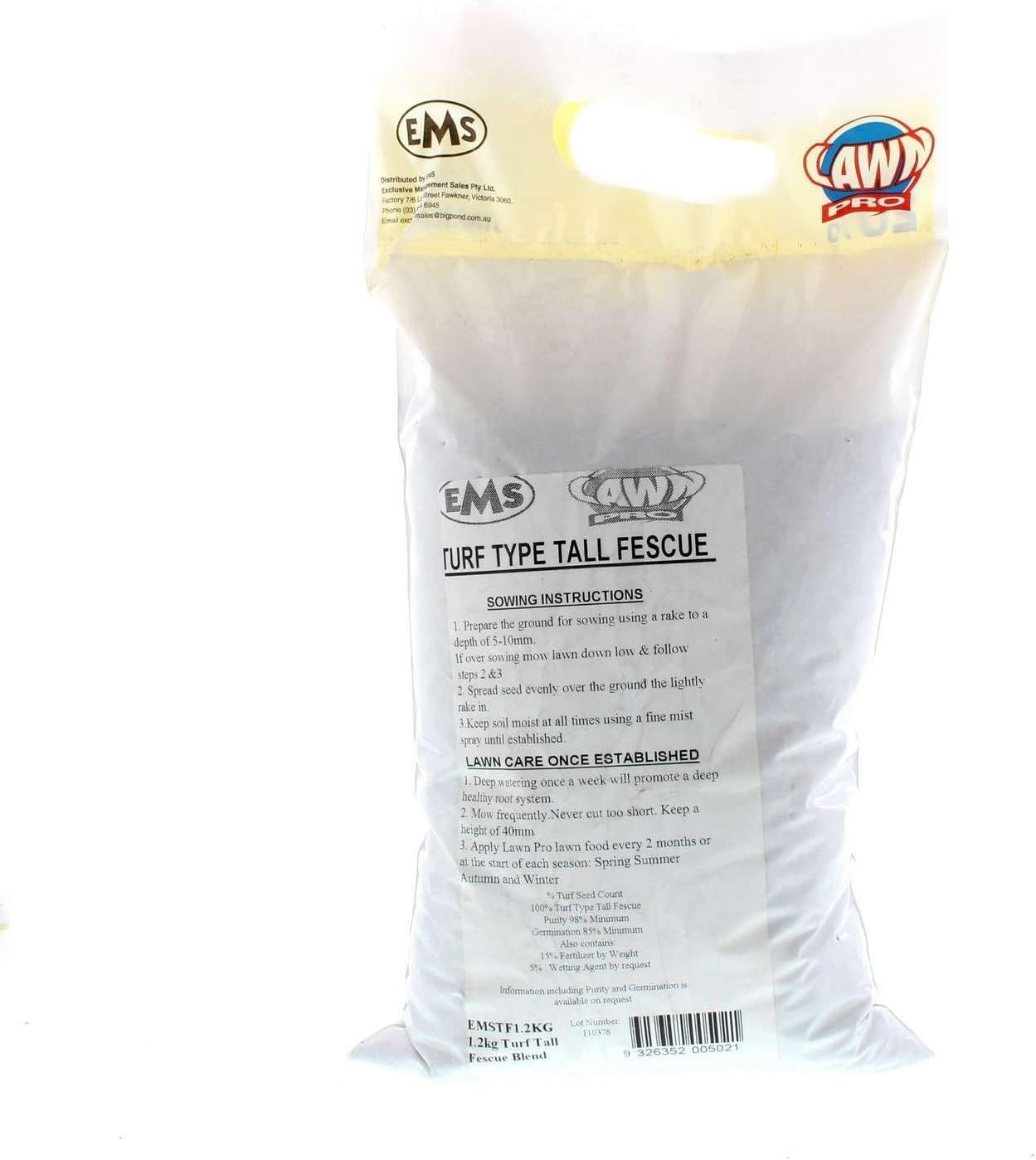 Turf Type Tall Fescue Blend Grass Seed 1.2Kg Sows 38Sqm Hardwearing image number 3