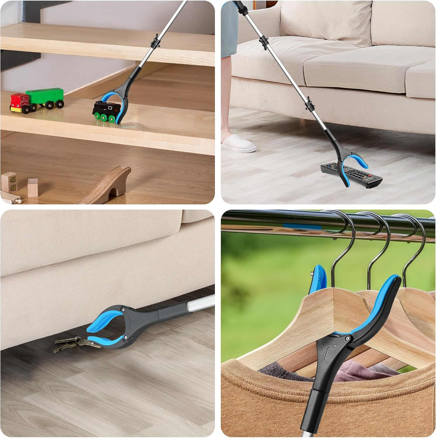 AWINNER Foldable Reacher Grabber Tool, 36 Inch, 360&deg; Rotating Jaw with Magnets, Lightweight image number 5