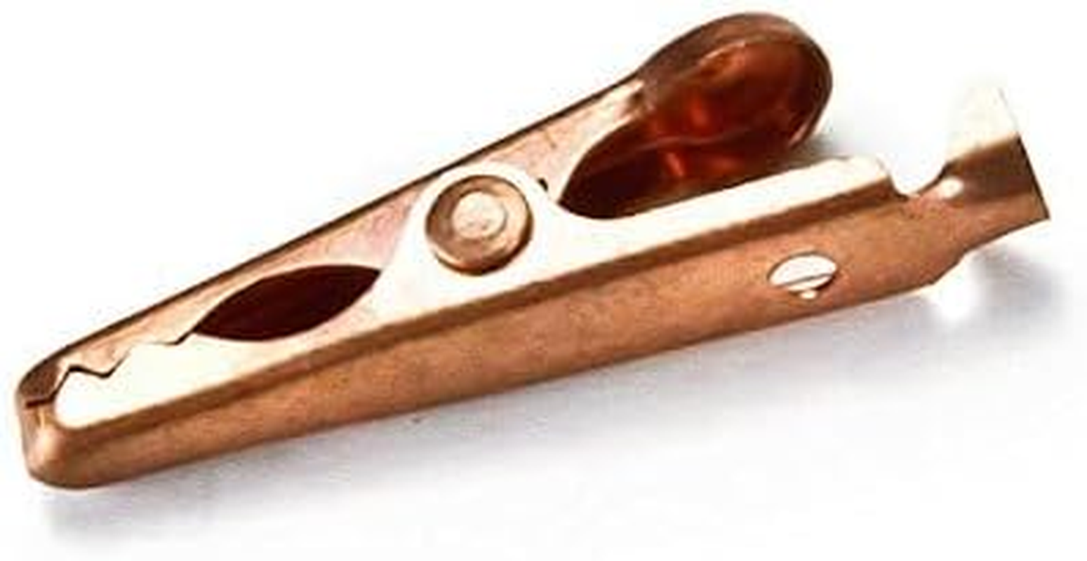 Solid Copper Alligator Clips (4 Pack) Crocodile Jaw Soldering Heat Sink & DIY Test Clip Wire Connector Rated for 5 Amps (5A) & up to 12 Ga (12Awg) Wire image number 3