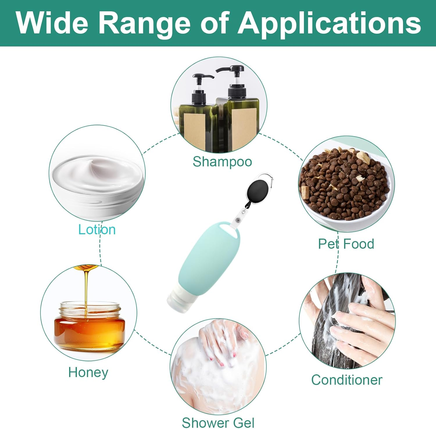 YGKYMVW Food Tube for Filling Dogs, Pack of 2, 90 Ml, Refillable Tubes, Reusable Dog Food Tube with Stretchy Clips, Wet Food Silicone Travel Bottles for Outdoor Pet image number 3