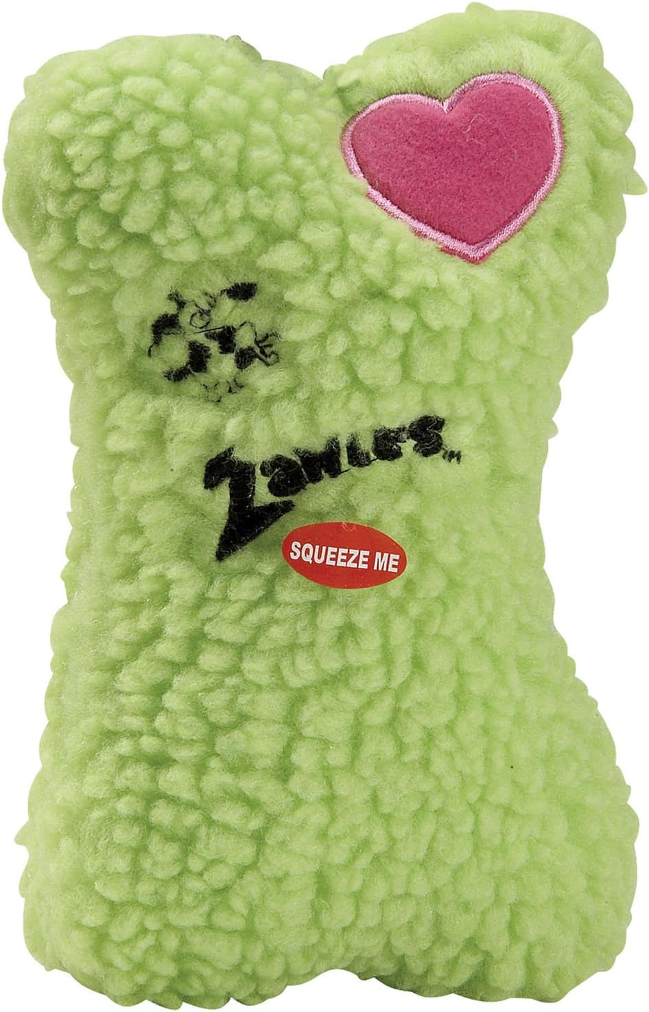 Zanies Embroidered Berber Bone Dog Toys, Pink