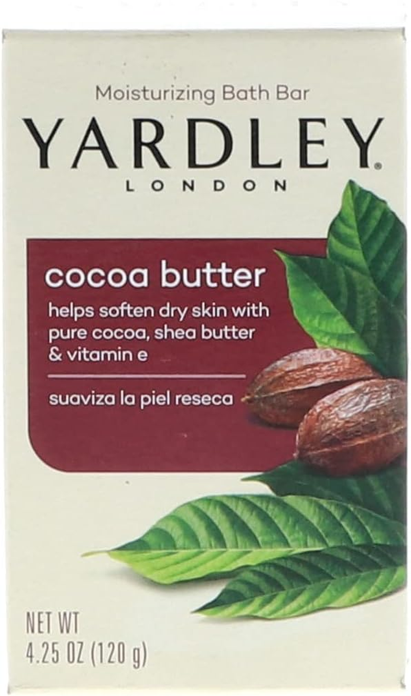 Yardley Moisturizing Bar Cocoa Butter 4.25 Oz (Pack of 2) image number 1
