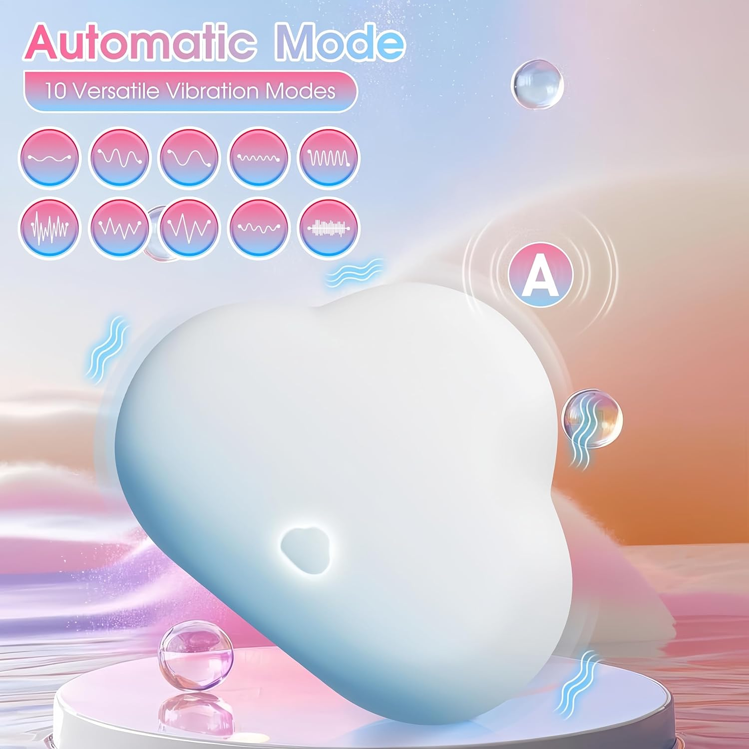 Funflick Vibrators with Air - Pulse Vibration, Sex Toys for Women with Customizable Modes, Adult Toys for Penis, Vulva and Clitoral Stimulation, Sexual Pleasure Tools for Women & Couples, G Spot Clitorious Stimulators, Lifelike Silicone Sexual Wellness Products