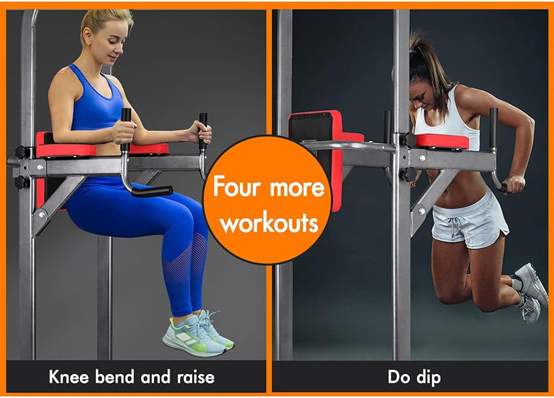 BLACK LORD 5-In-1 Chin-Up Power Tower Height Adjustable Pull-Up Bar Dip Station Home Gym Workout Fitness Equipment image number 2