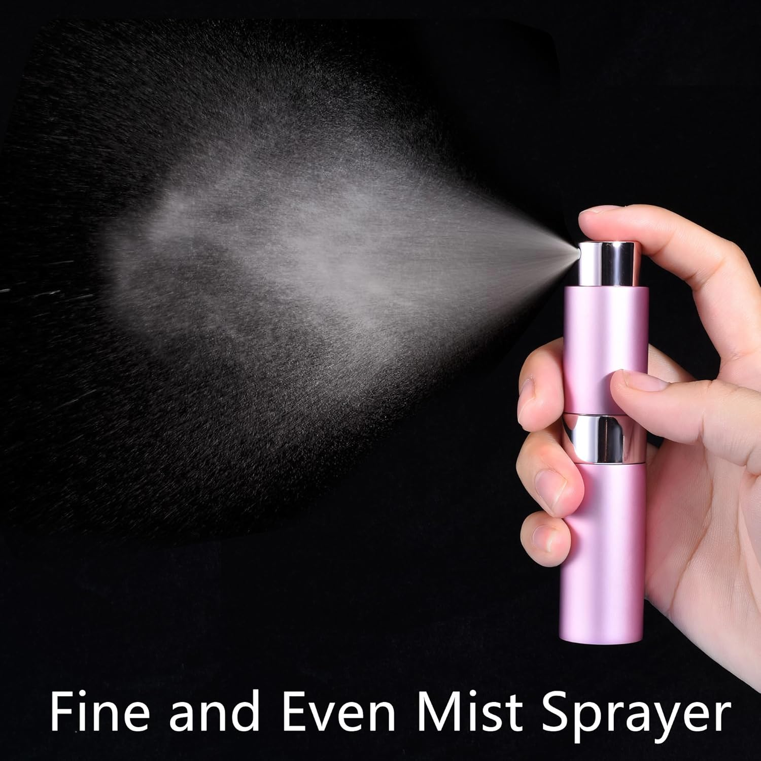 Yikimyfo 3Pcs Perfume Atomizer Cologne Travel Bottle, 8Ml/0.27Oz Refillable Perfume Bottle Portable Fragrances Sprayer Travel Size Cologne Refill Bottle - 3Pcs-8Ml(Grey+Pink+Purple) image number 4