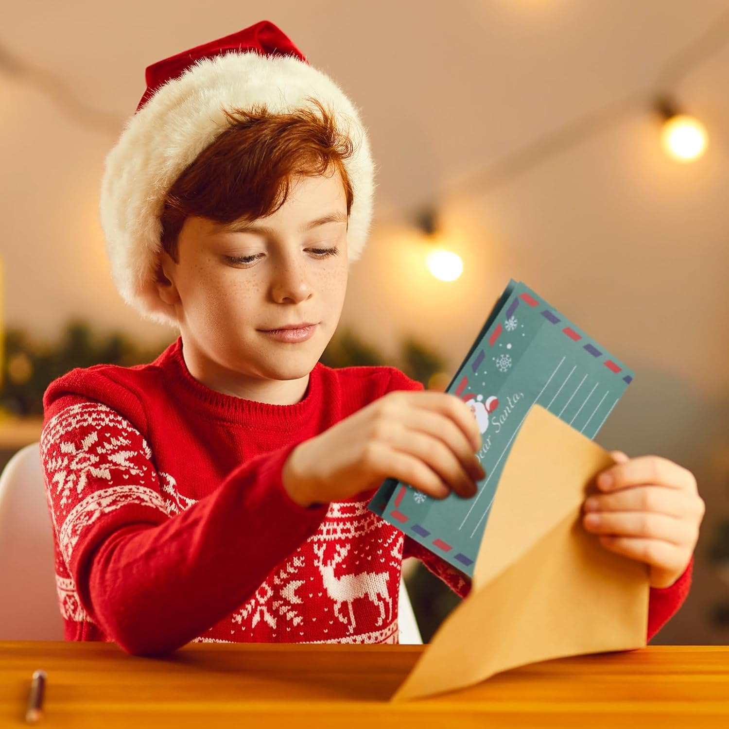 Spakon 180 Sheet Christmas Stationery Paper 8.5 X 11 Inch Christmas Letter Paper Letters to Santa Holiday Letterhead Writing Paper for Xmas Notes Greeting Cards Invitation Office School Printing image number 3