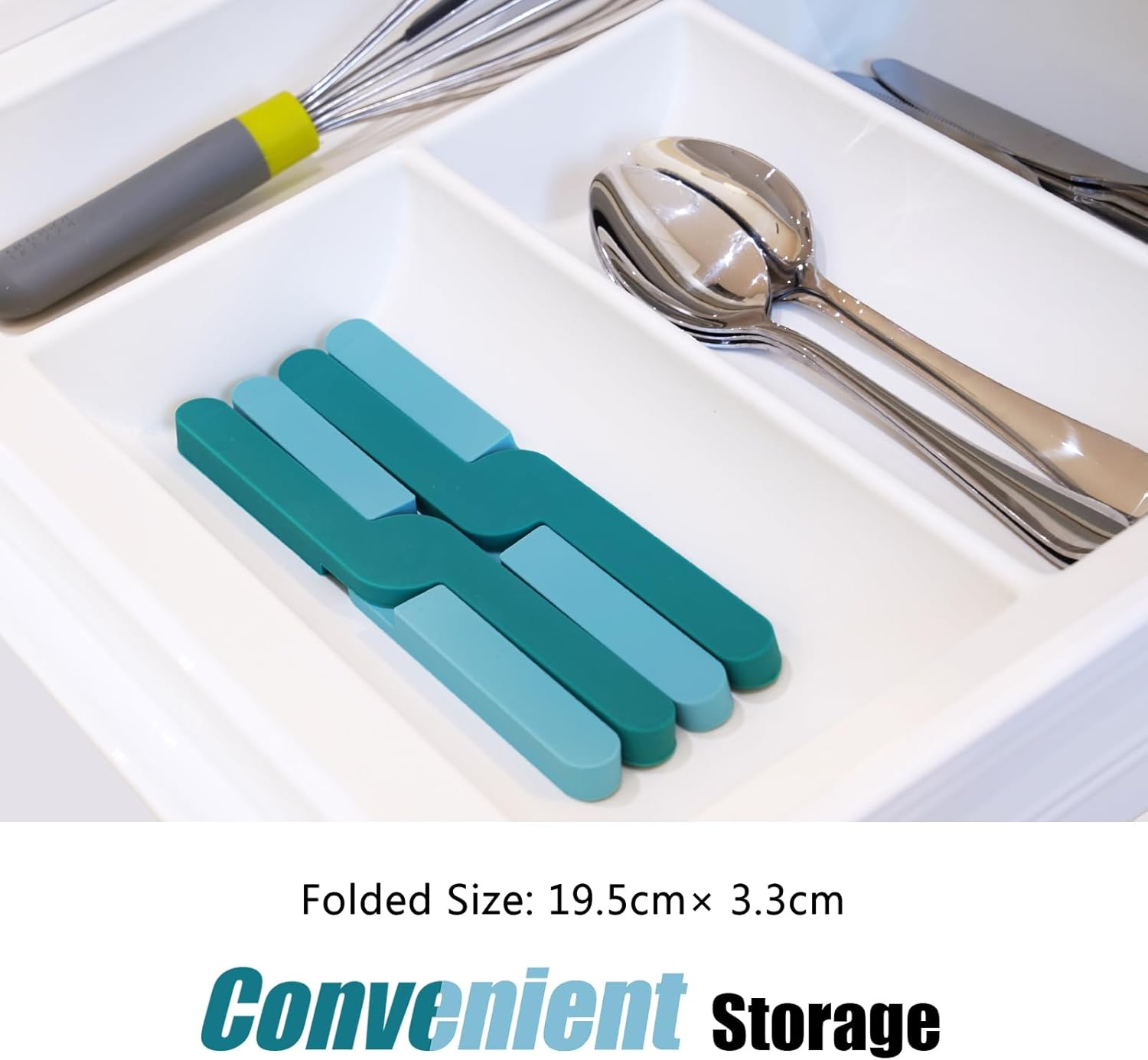 Ben & Bel Stylish X-Shaped Foldable Silicone Trivets Set of 2, Non-Slip Worktop Protector Heat Resistant for Hot Pans/Dishes/Plates/Pots, Ideal for Camping/Caravan, Blue+Blue