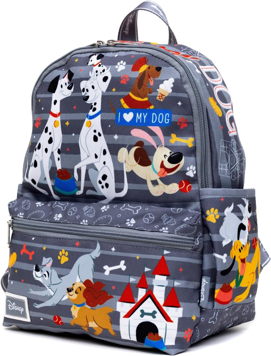 Wondapop Disney Dogs 13" Nylon Backpack, Disney Dogs, 13", Traditional Backpacks