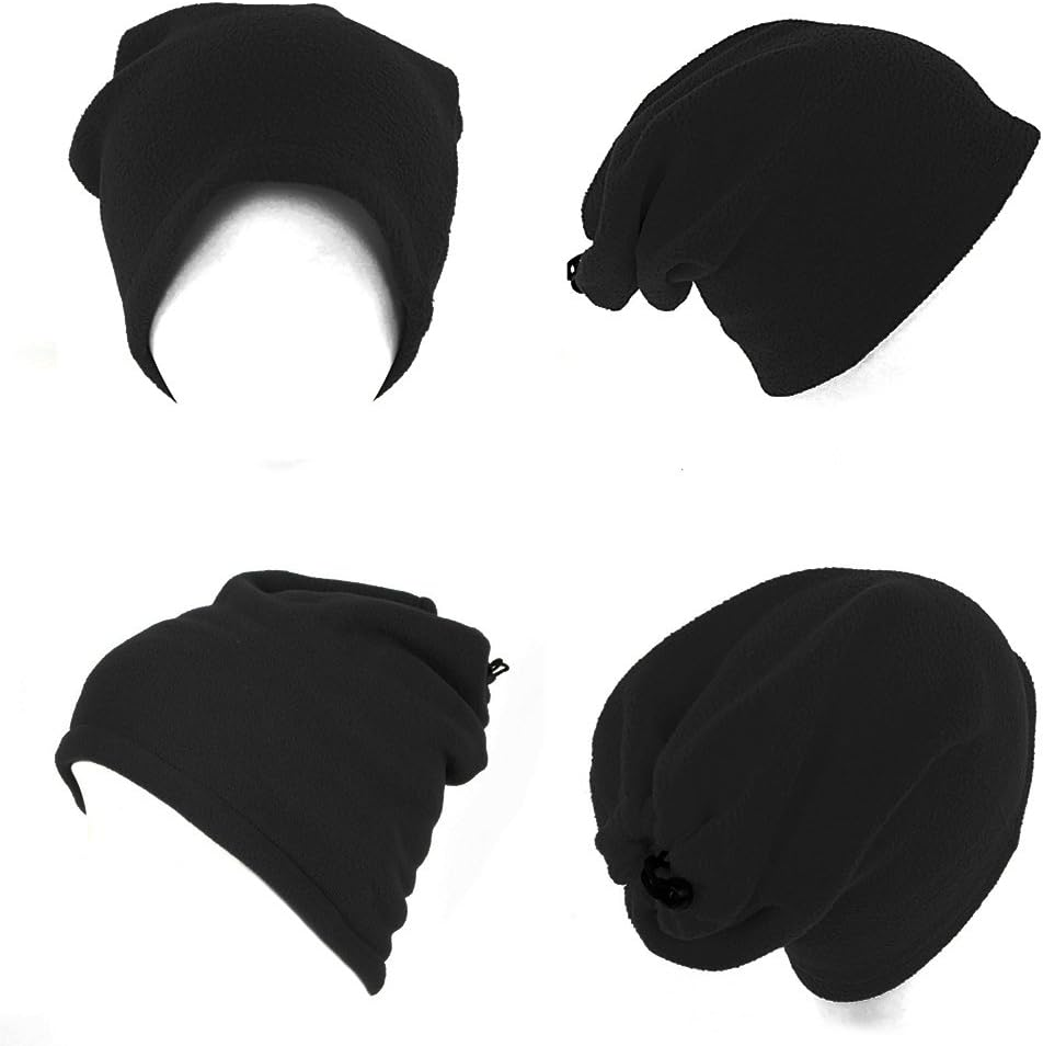 TOPTIE Unisex Warm Fleece Neck Gaiter - Soft & Stretchy Face Mask, Multifunctional Tube for Running, Cycling, Everyday Use - Gray image number 5