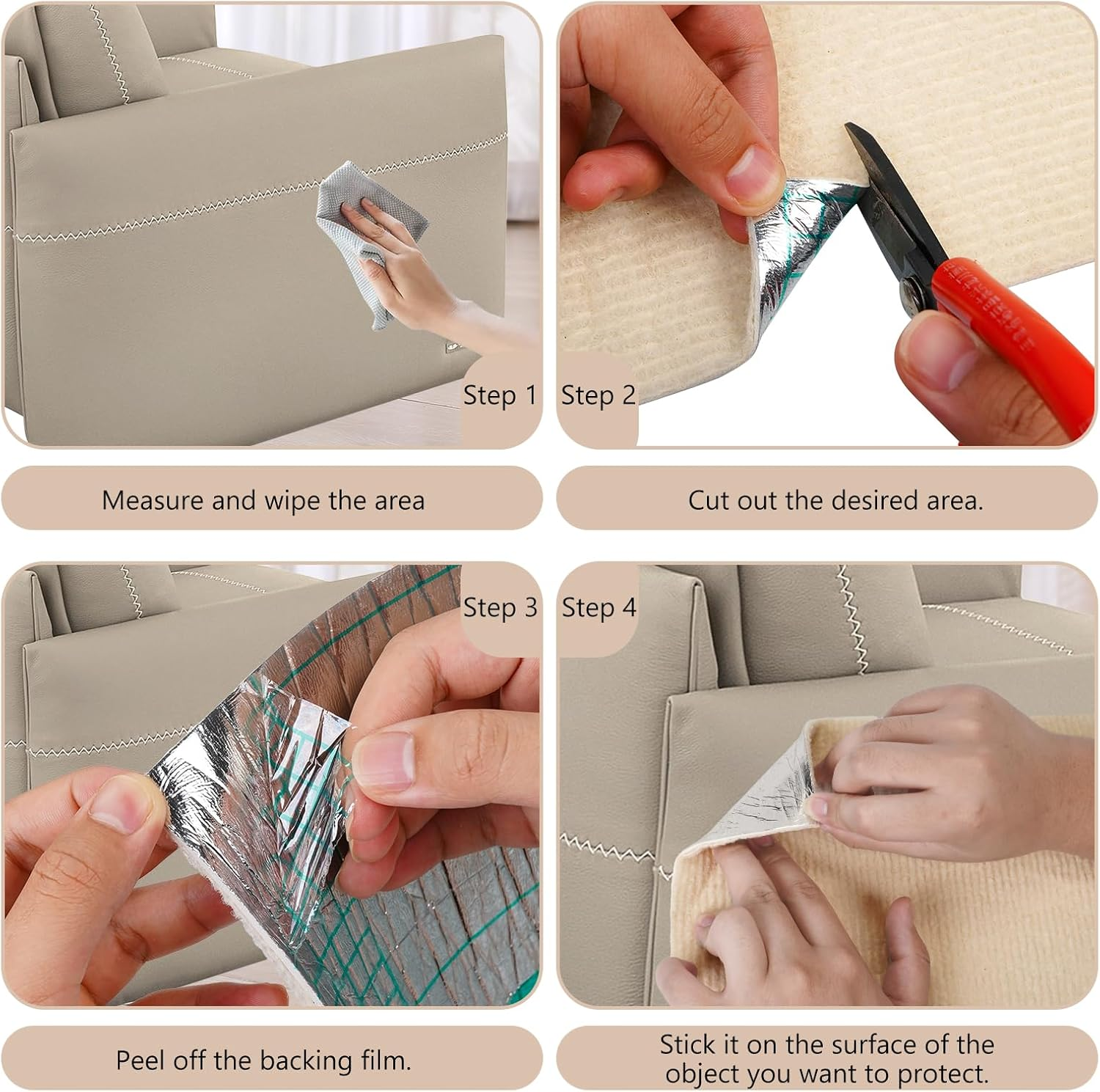 Scratching Mat, Self-Adhesive Cat Scratching Board, Scratching Mat, Self-Adhesive, Scratch-Resistant Sofa Scratching Mat, Cat, 30 X 100 Cm, DIY Scratching Board, Trimmable Protection