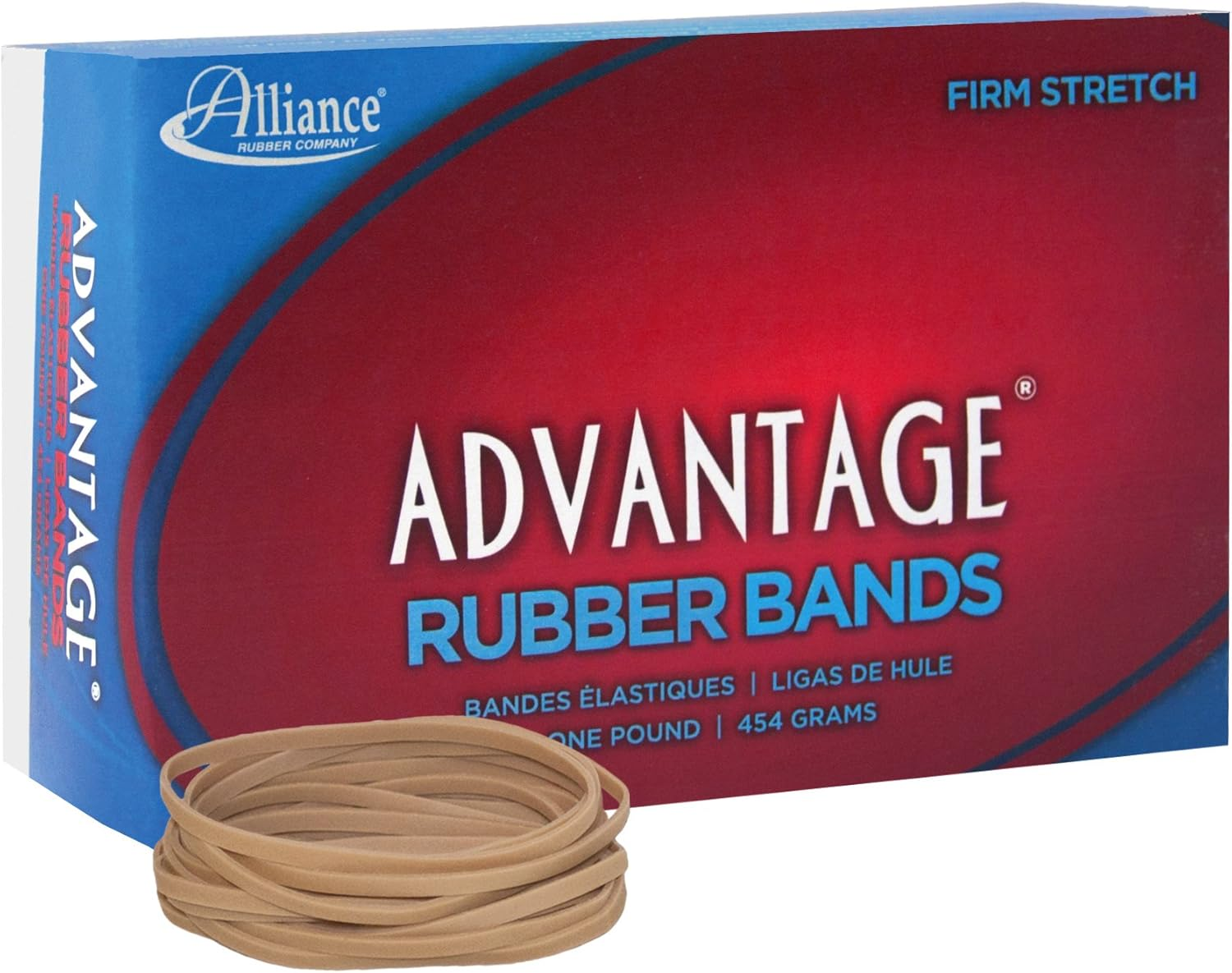 Alliance Rubber Advantage Rubber Bands #33-1 Pound Box 26335, Natural (Pack of 2) image number 4