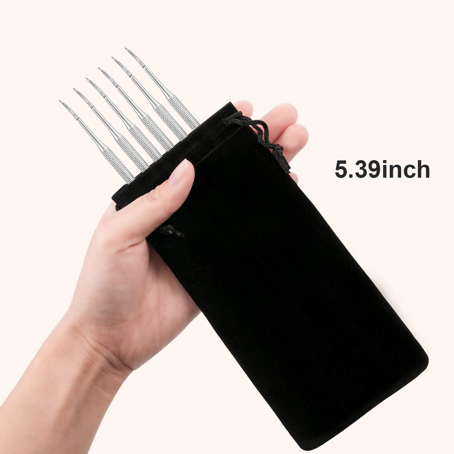 Mudder 6 Pack Ingrown Toenail Files Double Sided Toenail Lifters One Side Flat and One Side Curved Stainless Steel Manicure Treatment Removal Pedicure Tools for Feet under Nail Cleaner image number 5