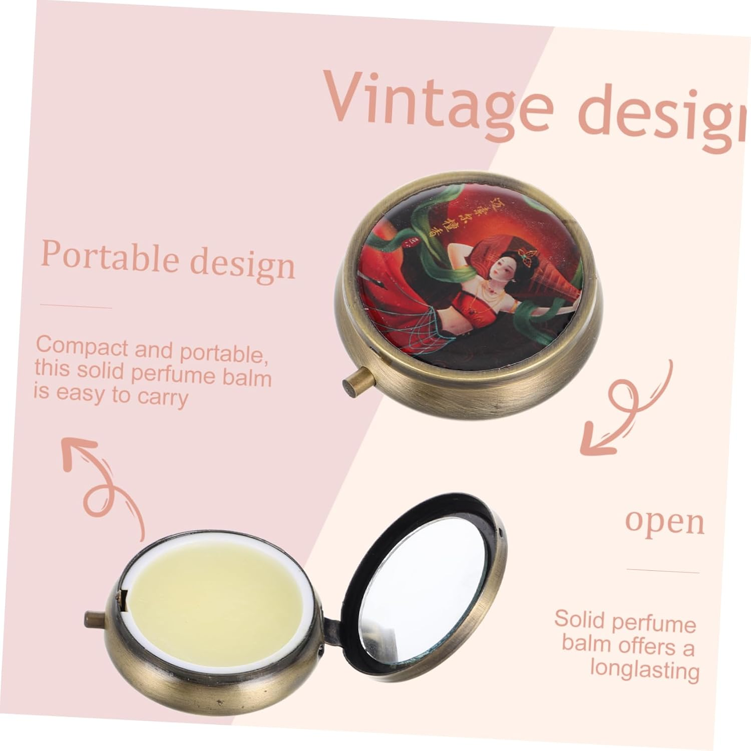 BAZEITFLOW Solid Perfume for Women and Men Portable Body Fragrance Natural Ingredient Scented Solid Balm Travel-Friendly Personal Fragrance for Daily Use And-The-Go Freshening image number 1