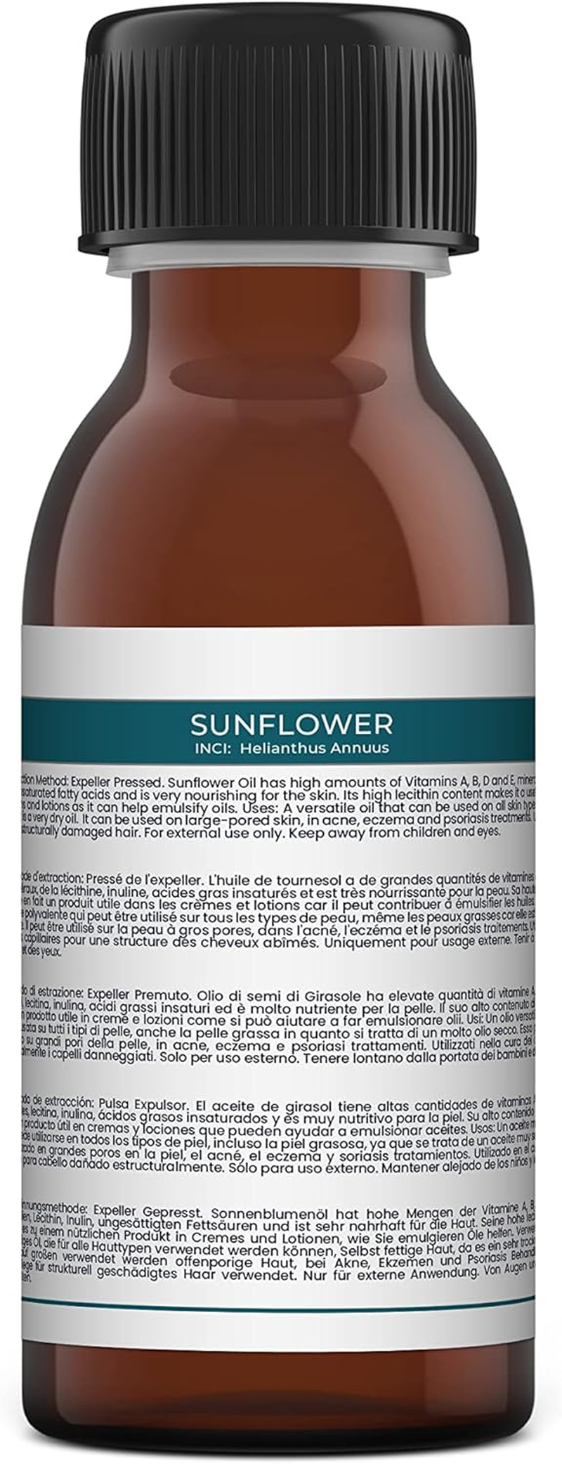 Mystic Moments | Sunflower Carrier Oil - 125Ml - 100% Pure image number 3