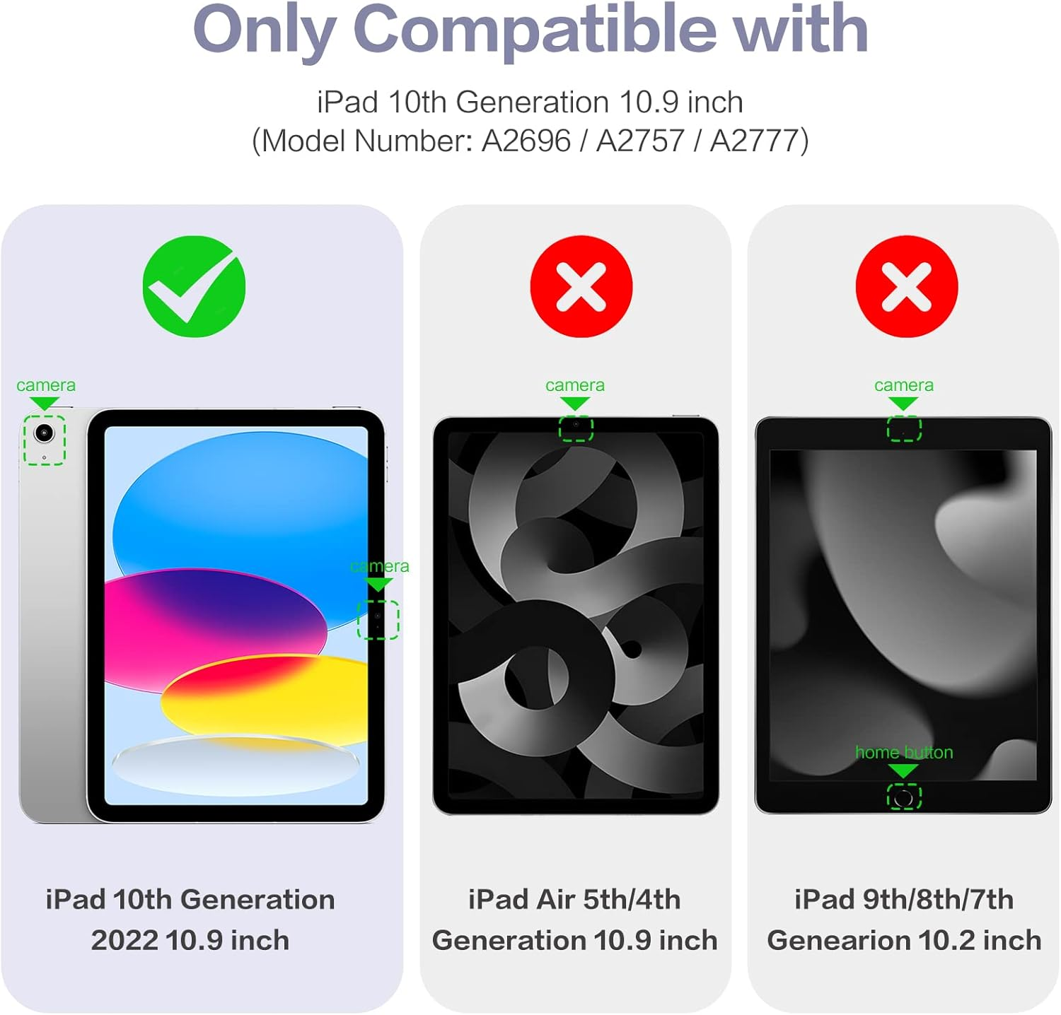 Getino Compatible with Ipad 10Th Generation Case with Pencil Holder, Ipad 10.9 Case with Clear Transparent Back Shell, Auto Wake/Sleep, Shockproof Slim Cover for Ipad 10 Gen 10.9 Inch 2022, Bluegray image number 2