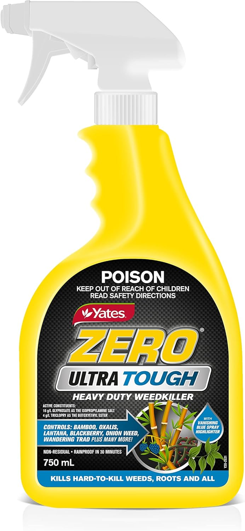 Yates Zero Ultra Tough RTU Weedkiller, 750 Ml, Multicolor