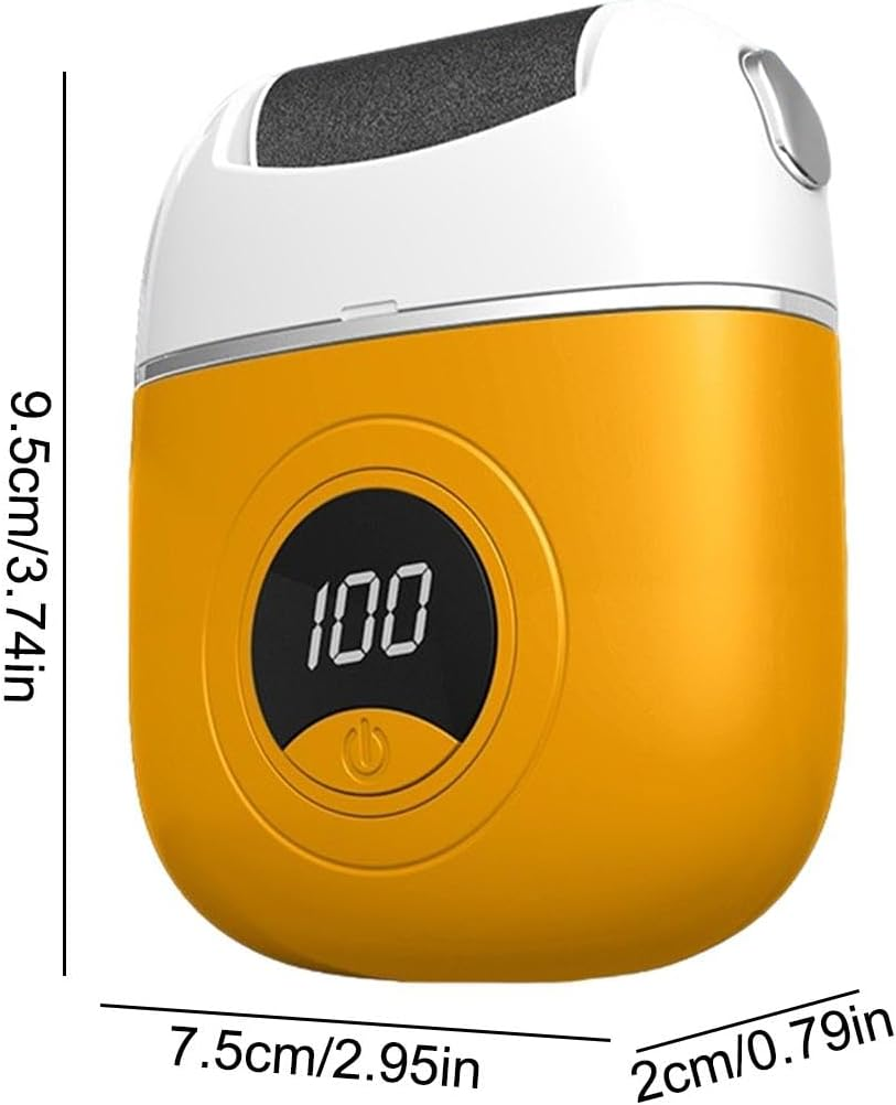 Bvizyelck Electric Foot Callus Remover, Electric Foot Files Grinder, Ergonomic Grip Foot Scrubber File for Heels, Side of Feet, Soles, Toes image number 2