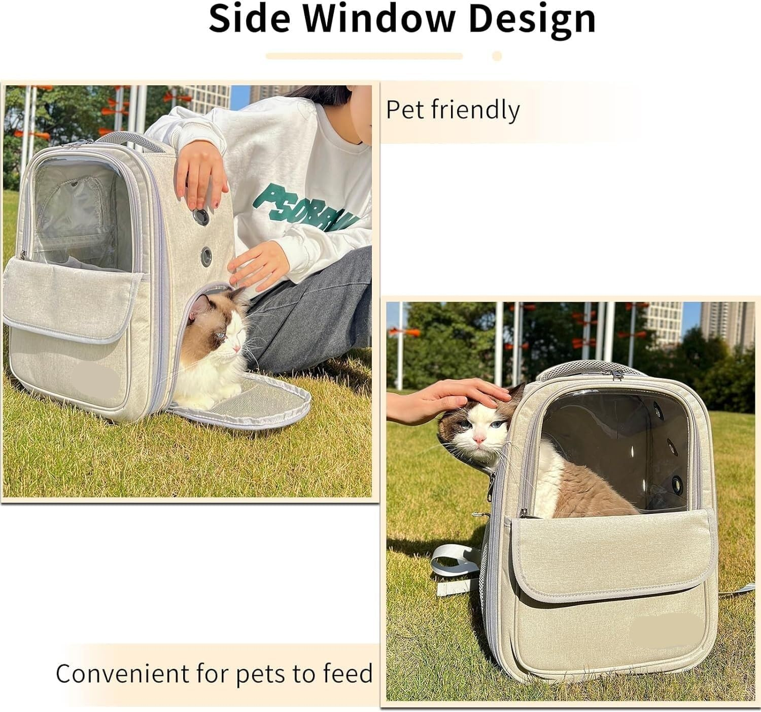 Cat Bag Dog Carrier Pet Carrier Pet Carrier Backpack for Dog and Cat Puppies Small Dog Bag Carrier with Breathable Mesh Cat Carrier Pet Bag Carrier image number 3