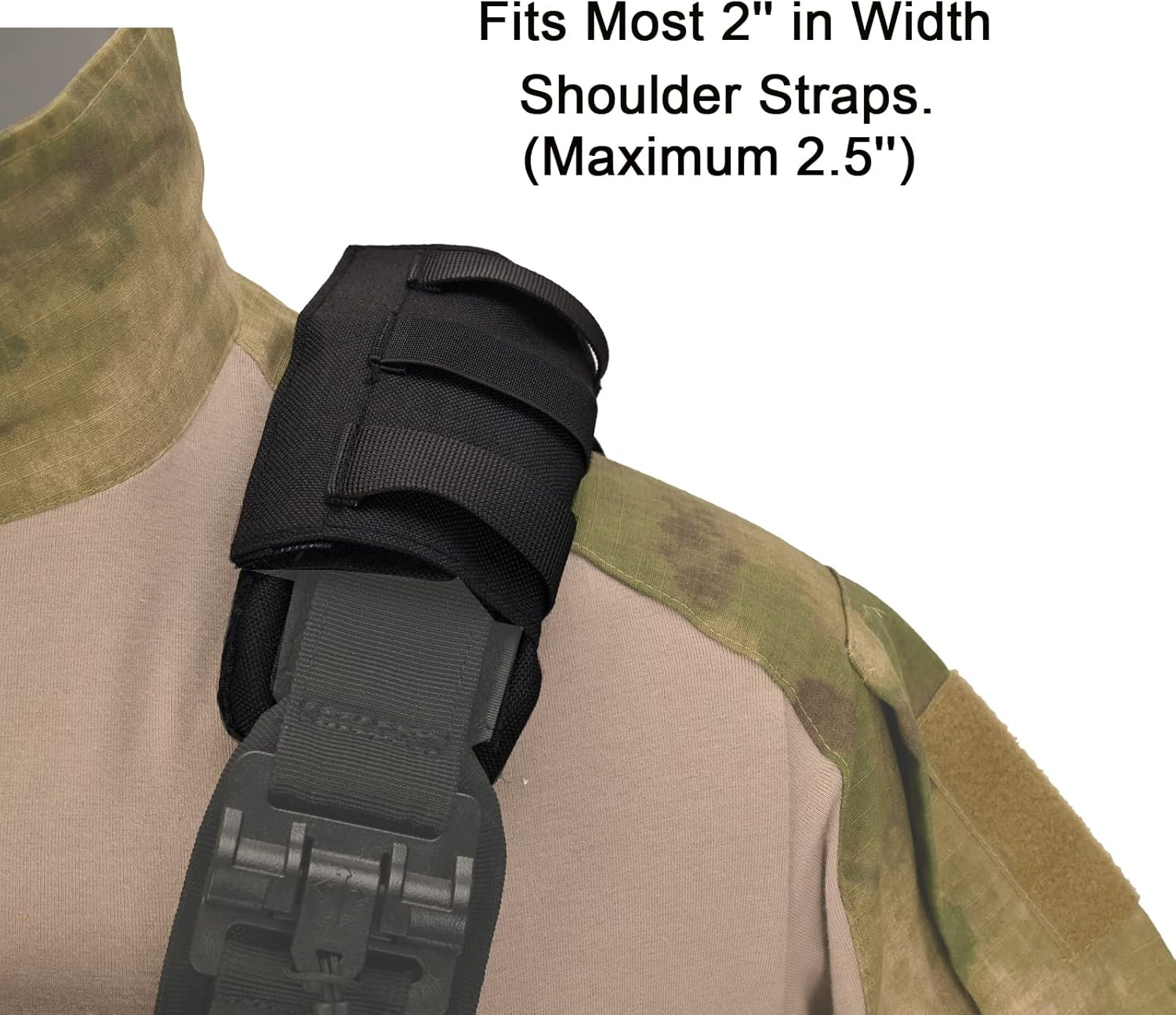 2 Pack Shoulder Strap Pad Vest Shoulder Strap Pads Backpack Strap Pads Fit 2'' Sling Bags Shoulder Straps - Camouflage image number 7