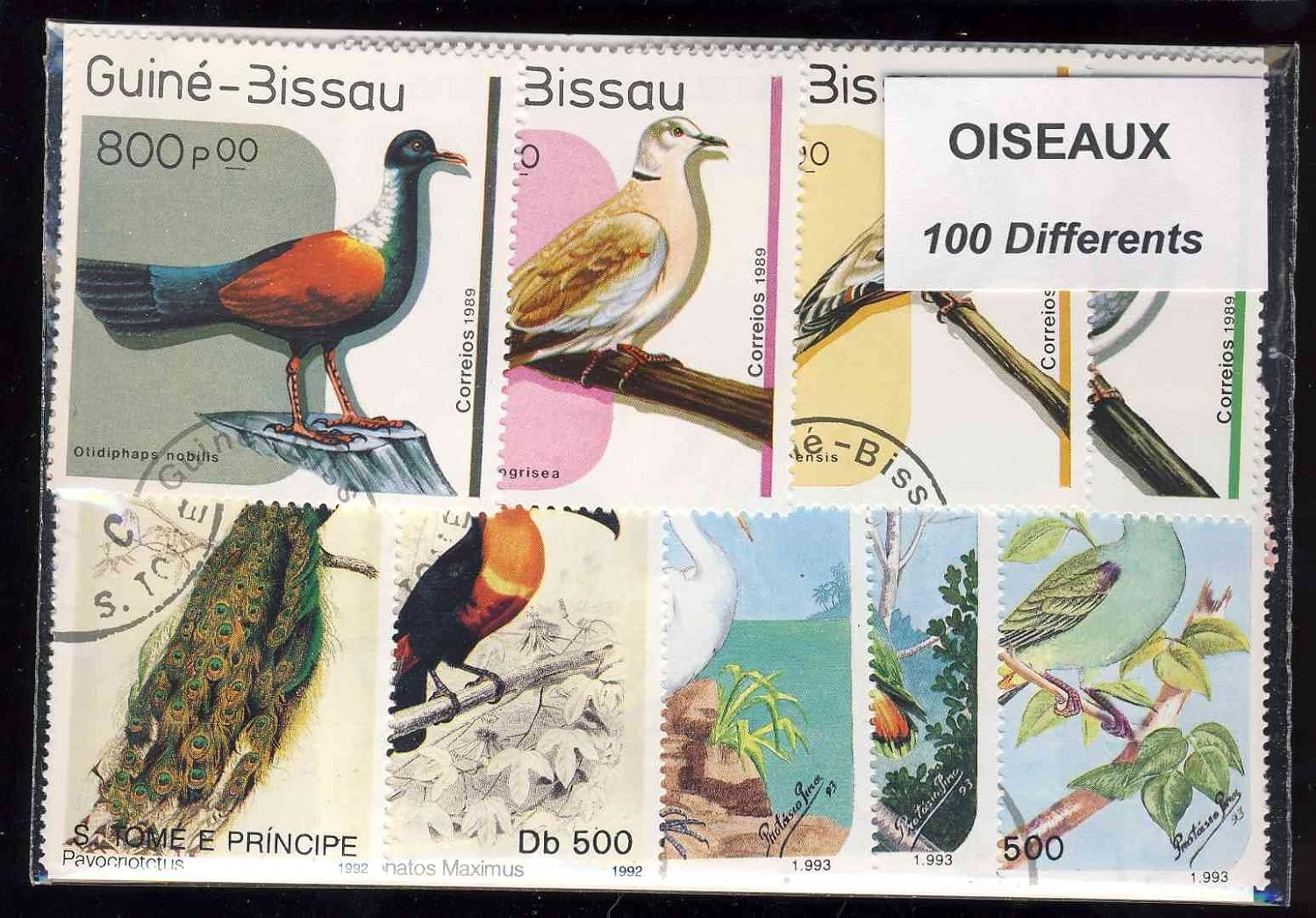 Motives 100 Different Birds Stamps (Stamps for Collectors)