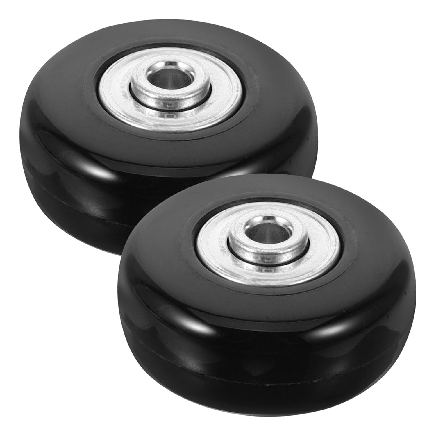 OKUMEYR 2Pcs Universal Replacement Luggage Wheels Rubber Casters 45X18Mm Small Suitcase Repair Kit for Travel Suitcases and Trolley Bags image number 6