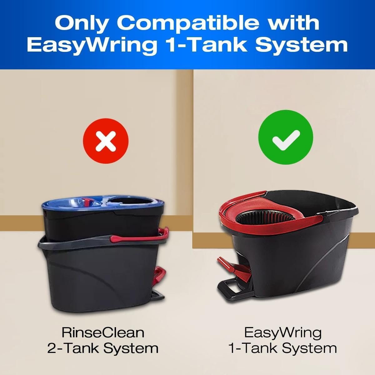 Scrubber for Vileda Turbo Easywring Floor Mop Scrubbing Brush Cleaning Brush for Bathroom and Kitchen Tiles(Filled with Bristle Brushes) image number 1