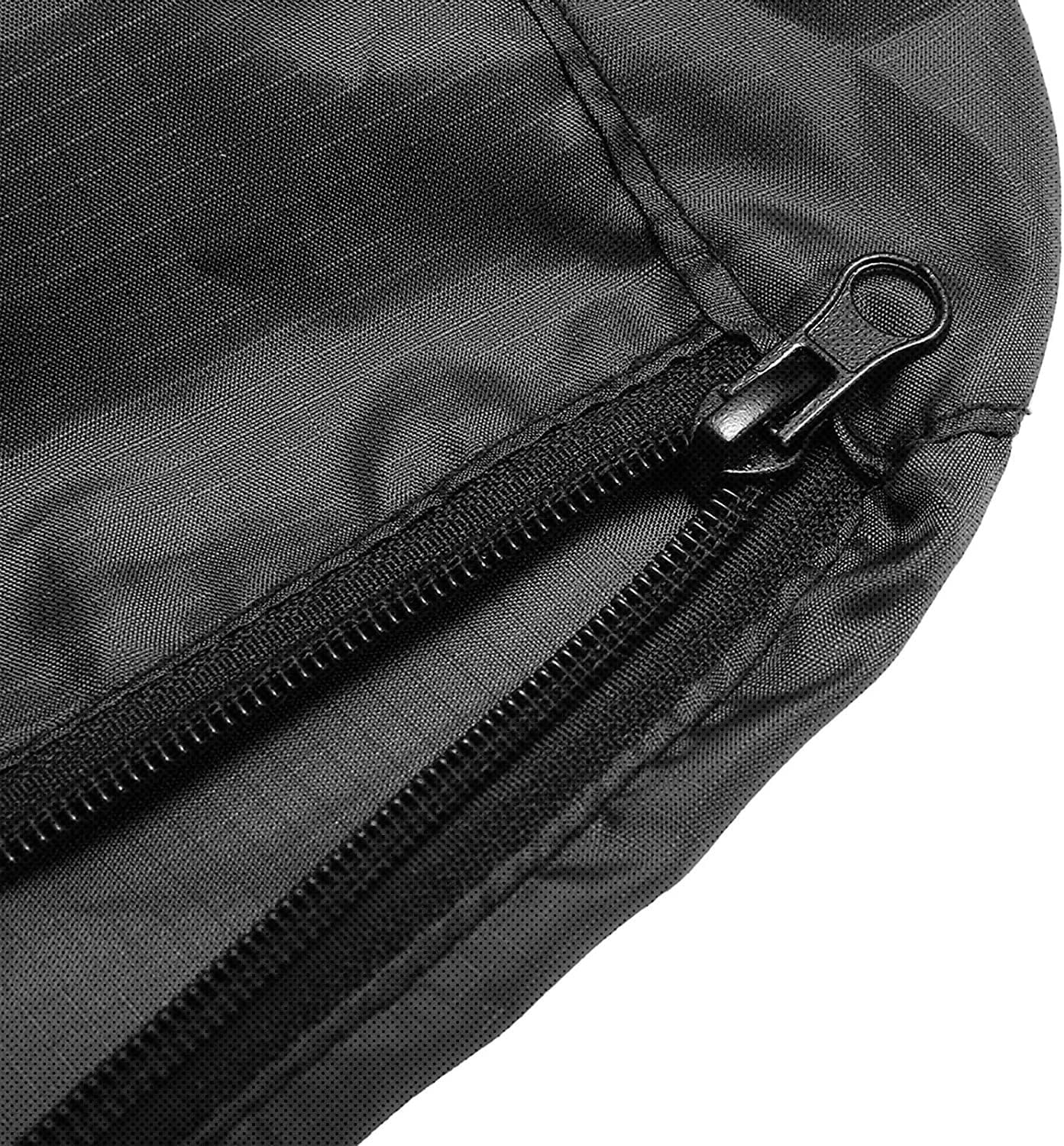 THJOPOKEEL Hay Bale Storage Bag, Extra Large Tote Hay Bale Carry Bag, Foldable Portable Horse and Livestock Hay Bags with Zipper Waterproof, Black image number 3