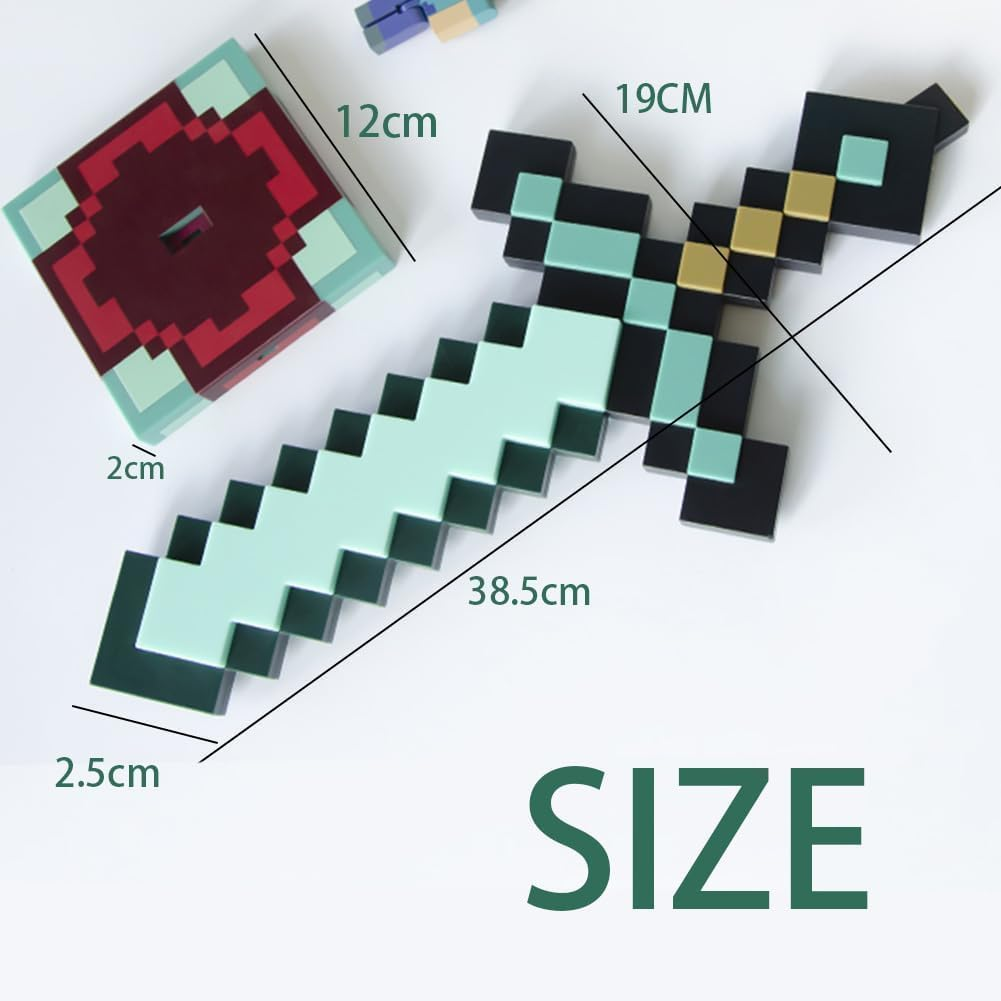 Zeilabang Kakadi Diamond Sword, Night Light Lamp for Gaming, Craft Torch Lamp, Night Lamp, USB Rechargeable, Lighting 3D Bedside Lamp for Gifts, Room and Party Decoration image number 3