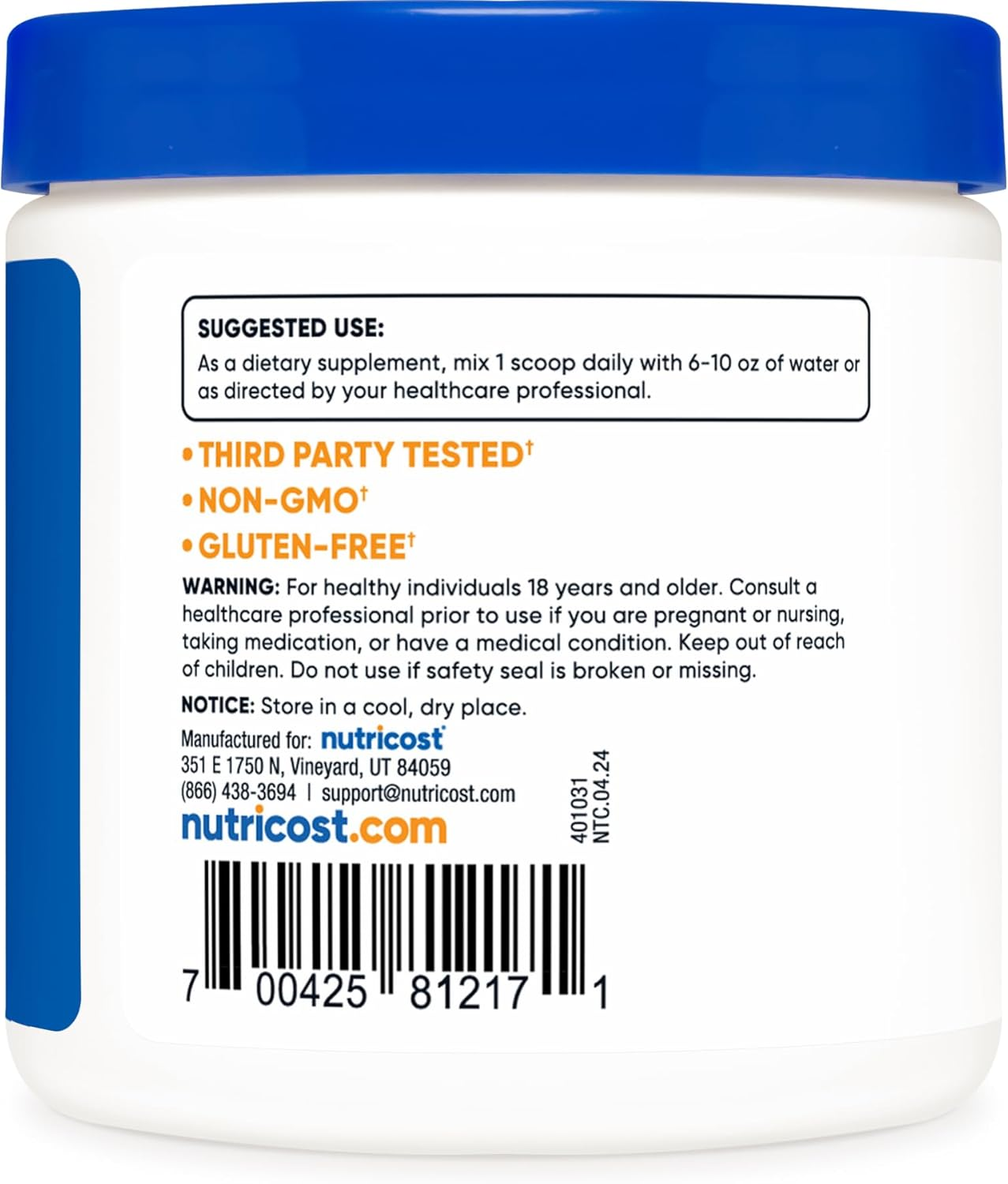 Nutricost Pure Agmatine Sulfate Powder - image number 3