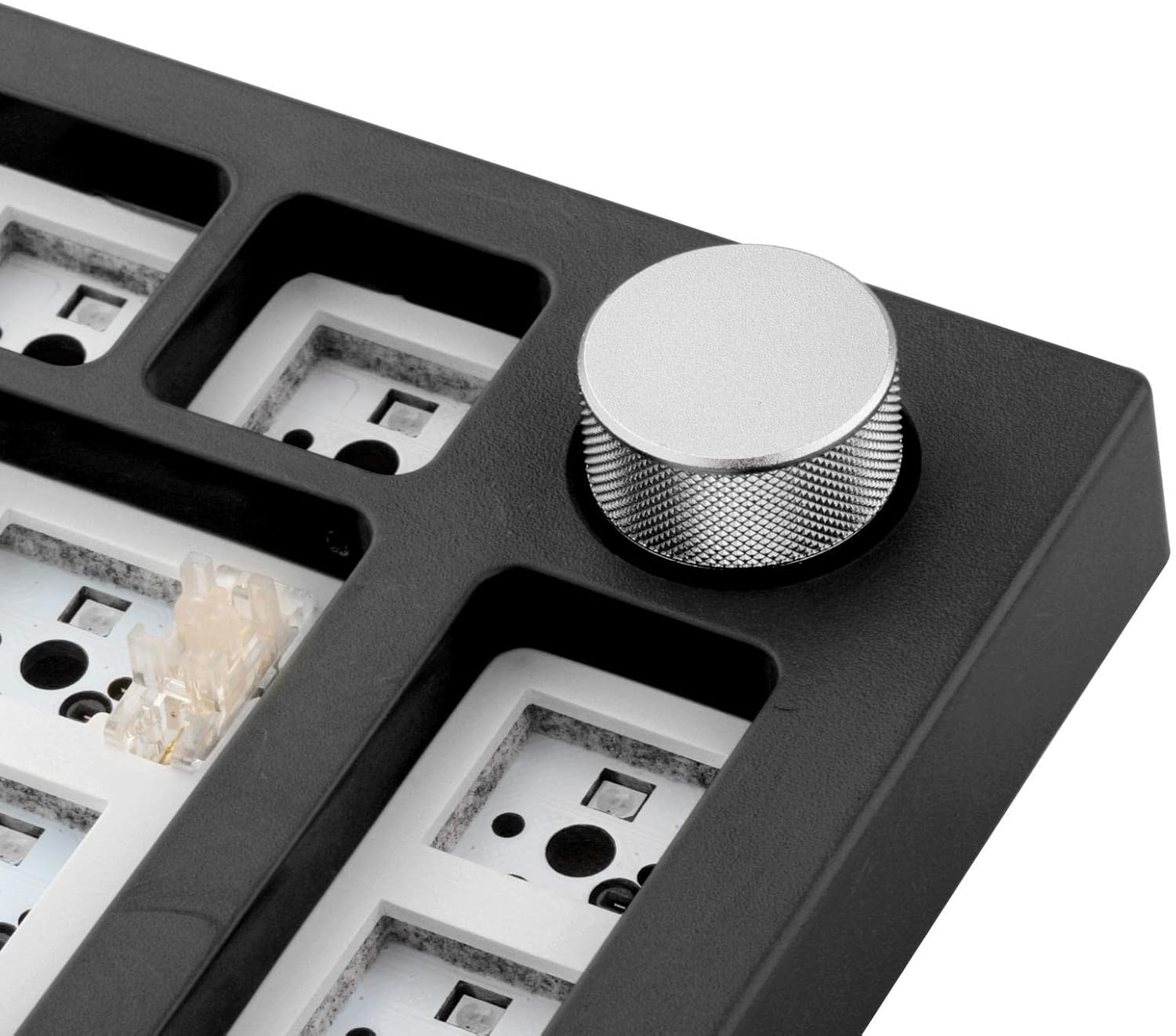 AAGAZA NT75 3/5Pin Hot Swap Gasket Mechanical Keyboard DIY Mechanical Gaming Keyboard 75% Compact Layout Customized Knob Keyboard for Windows Gaming PC - Ocean Blue (Color : Preto) - Ocean Blue image number 7