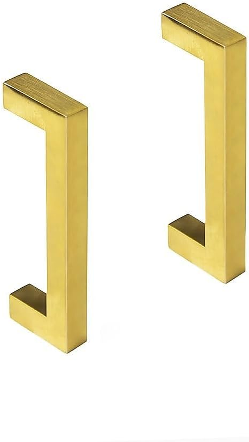 15X Brushed Brass Drawer Pulls Kitchen Cabinet Handles - Gold Finish 96Mm image number 6
