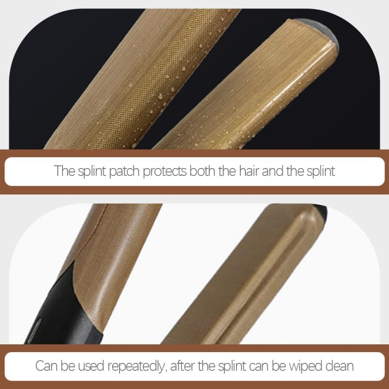 IWOWHERO 10Pcs Hair Straightener Sticker Heat Insulation Self-Adhesive Decals for Curling Iron Flat Iron Hair Styling Tools Home Salon Use