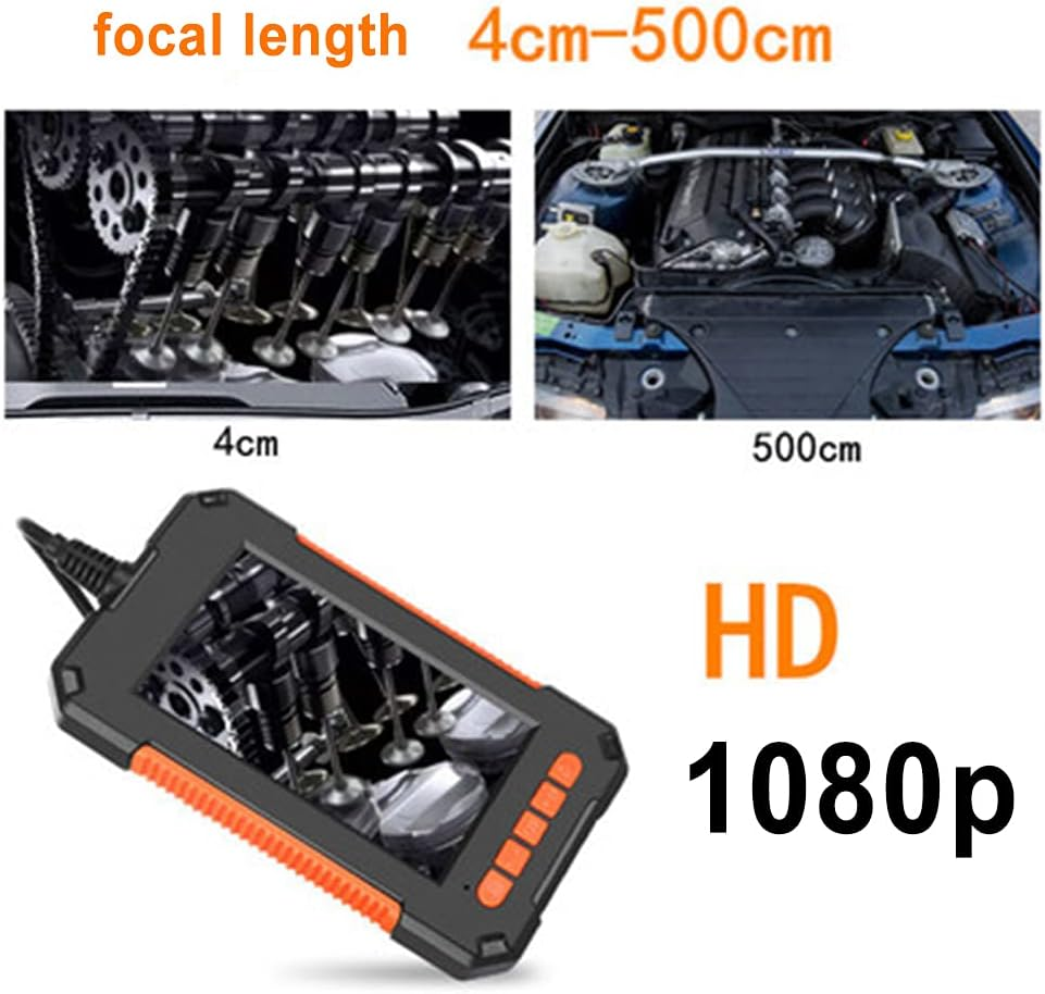 Smart Snake Lens, Household Cleaning Repairing Accessory Tool 1080P HD 4.3 Inch Screen with 8 Lamps TF Card Port/128 image number 1