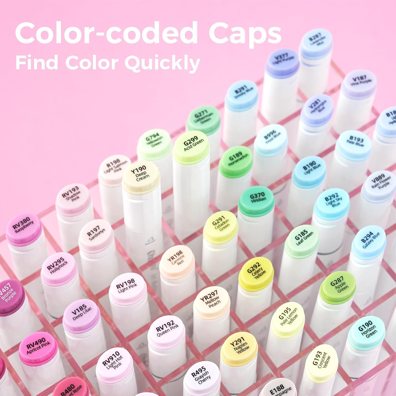 Ohuhu Alcohol Markers, 120-Color Marker Set for Artists, Oahu Series, Double Tipped Alcohol Based Art Markers for Adults Coloring Sketching Illustration, Marker Case, Fine & Chisel image number 2