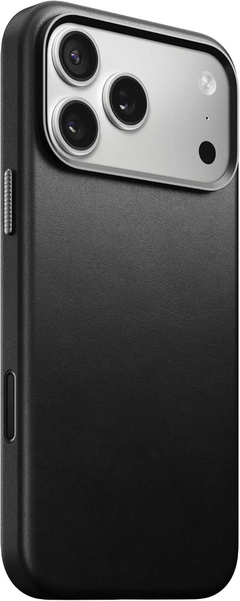 Nomad Traditional Leather Phone Case Apple Iphone 17 Pro, Magsafe Compatible, Wireless Charging, Scratch-Resistant Shockproof Protective Cover Case - Black Ecco