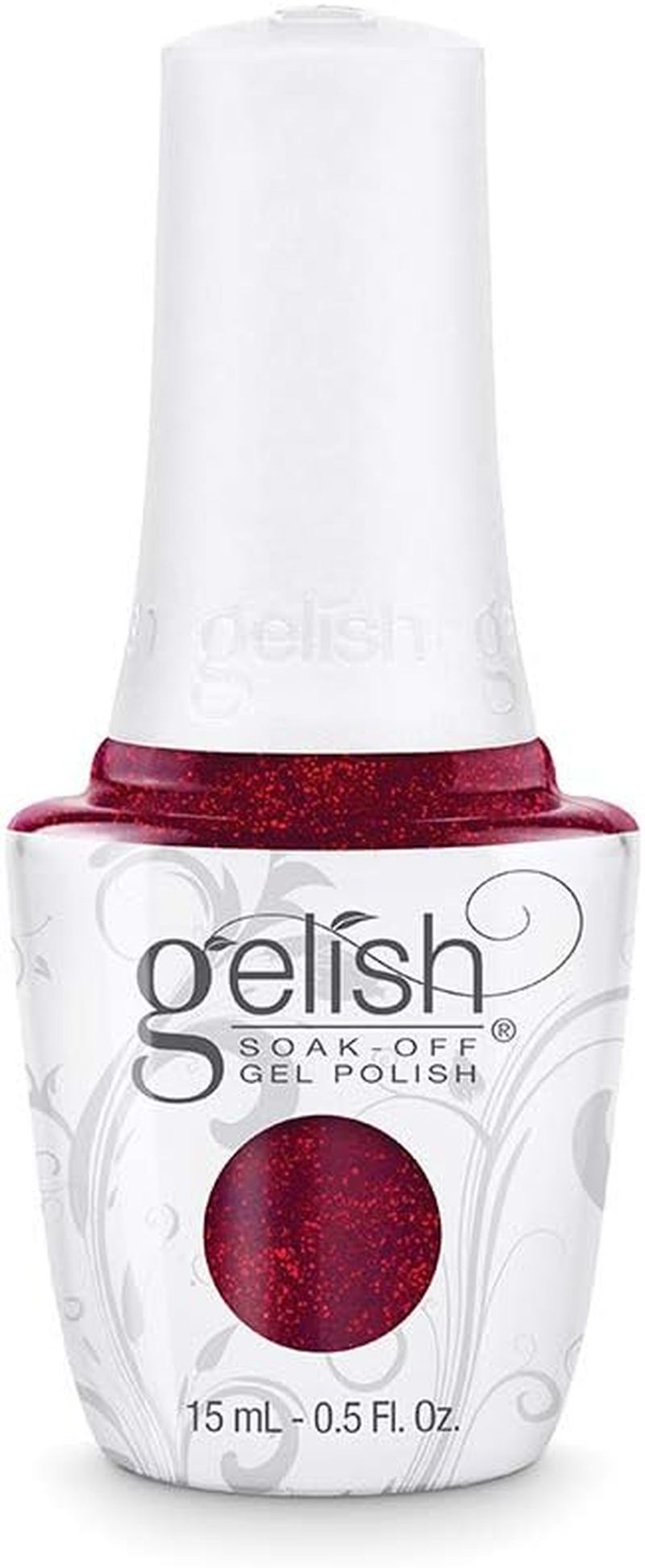 Gelish Professional Good Gossip Gel Polish, Red Glitter image number 5