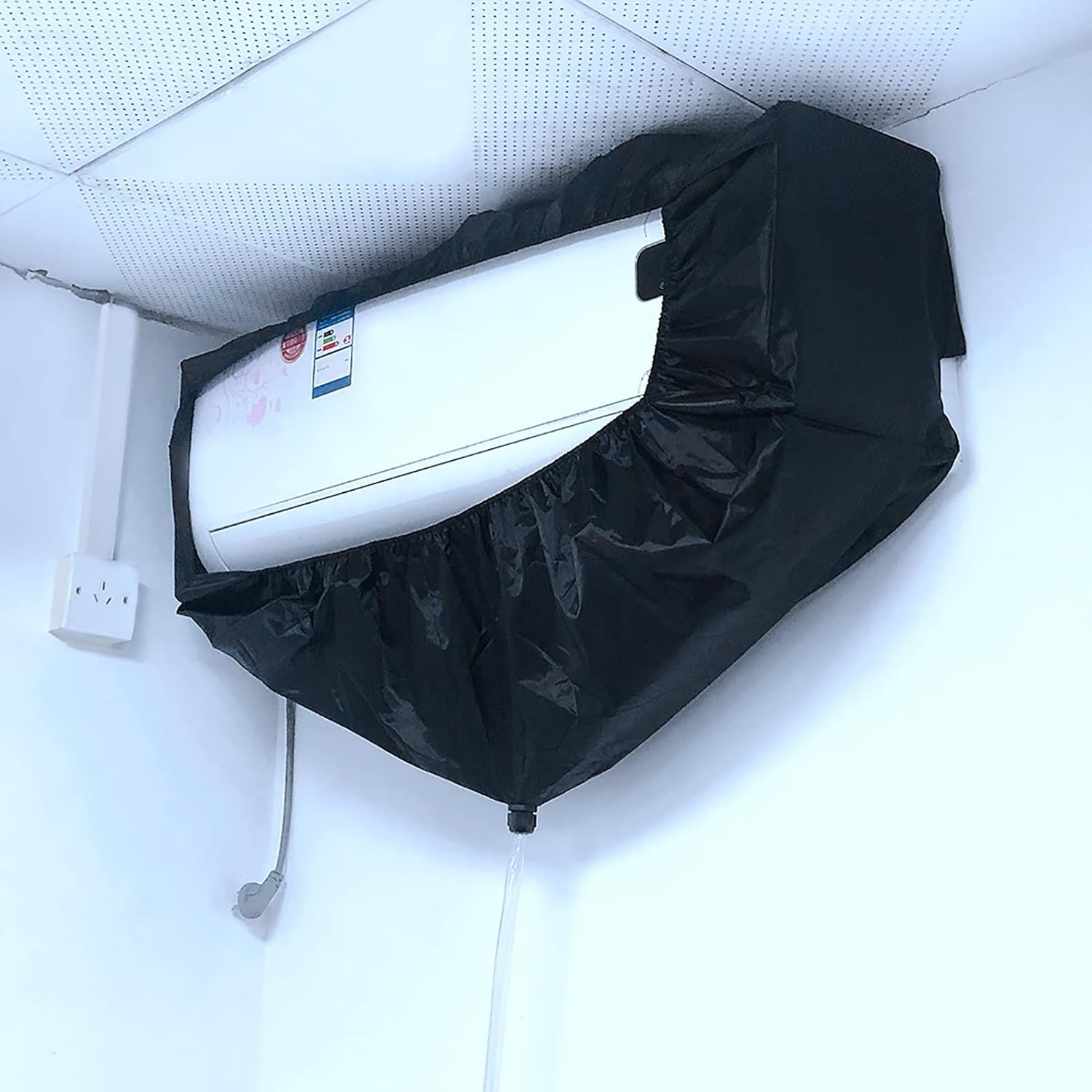 Air Conditioning Cleaning Bag, AC Unit, Dust Washing Cleaning Cover Kit, Air Conditioner Protection for Wall Mounted Air Conditioner image number 3