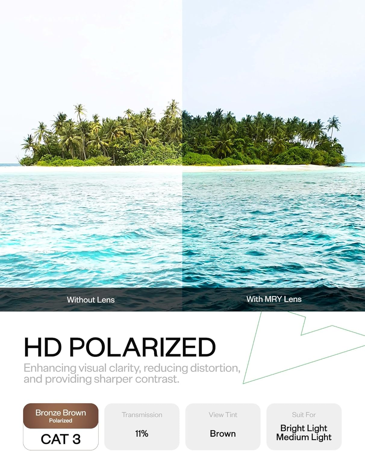 Mryok Replacement Lenses for Maui Jim World Cup Mj266-64Mm - Options image number 5