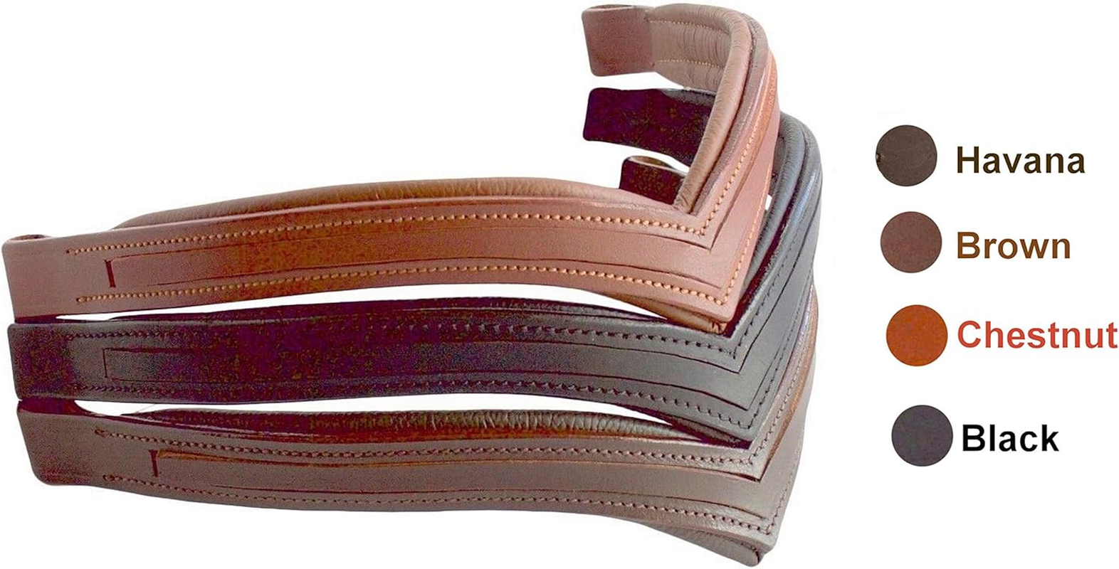 15" / 16" / 17" Empty Channel Browband V Shape image number 1