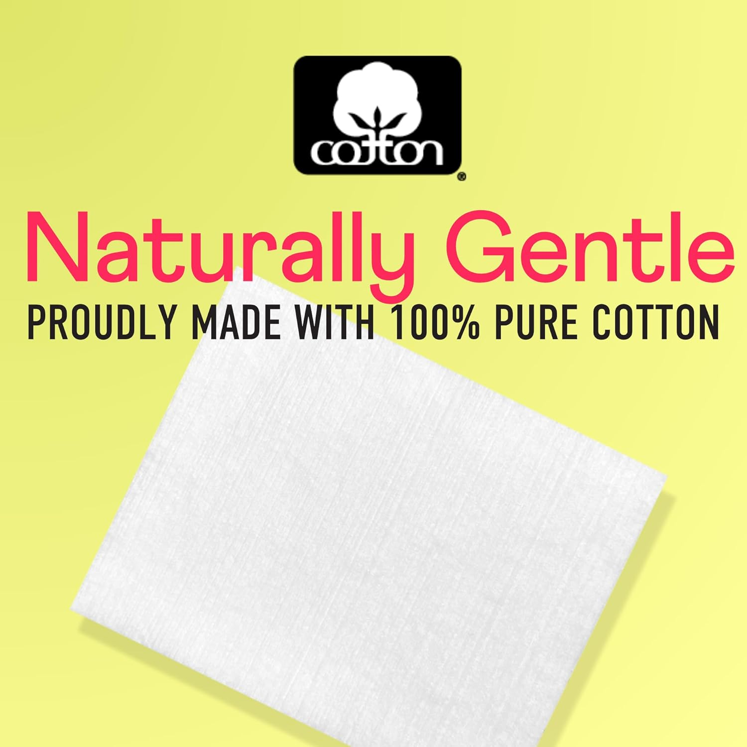 Swisspers Premium Facial Cleansing Pad, 100% Cotton, Ultra Soft, Extra Large, 50 White Pads per Reclosable Bag, 3 Bags (150 Pads Total)